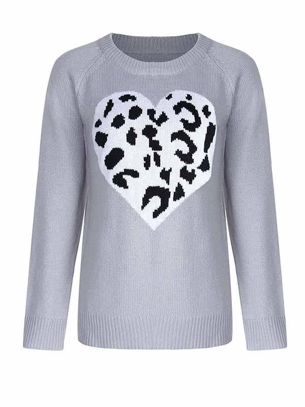 Love Shaped Leopard Sweater