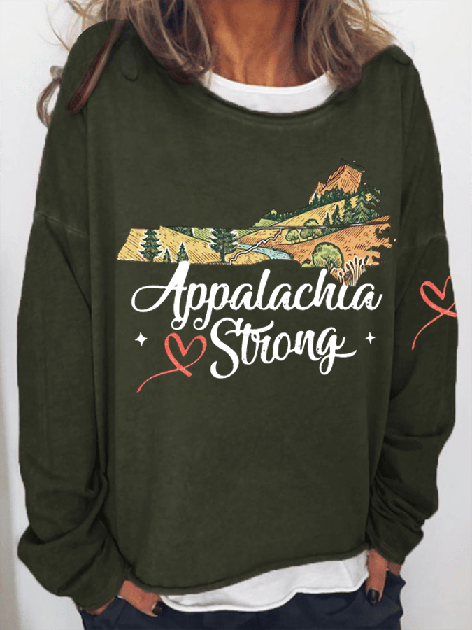 Appalachian Strong Printed Sweatshirt