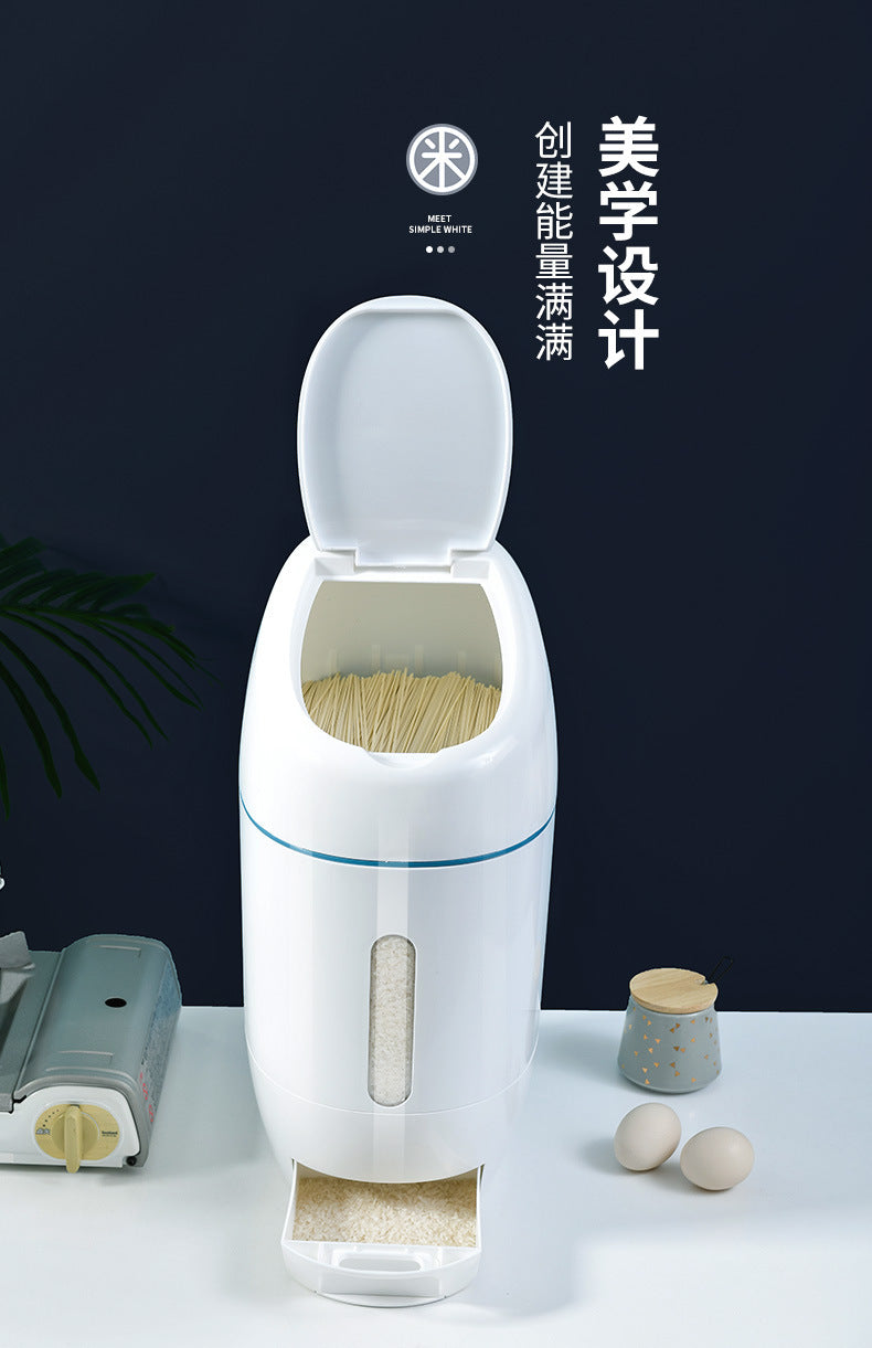 AUTOMATIC RICE BUCKET & CEREAL DISPENSER 鈥?STORAGE BOX WITH MEASURING CUP