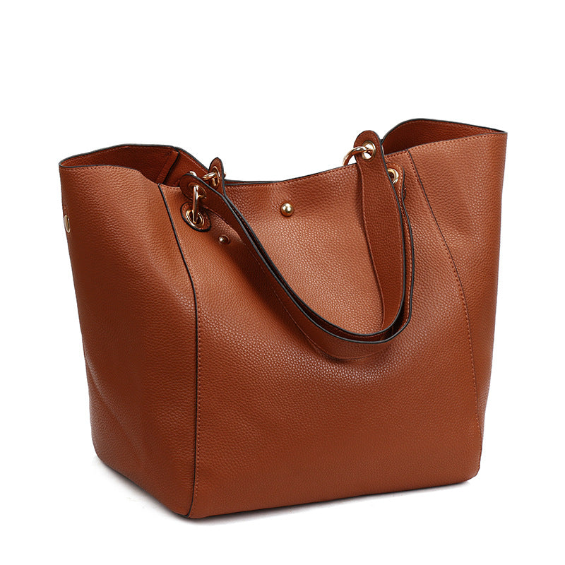 Retro Mother and Child Handbag Tote