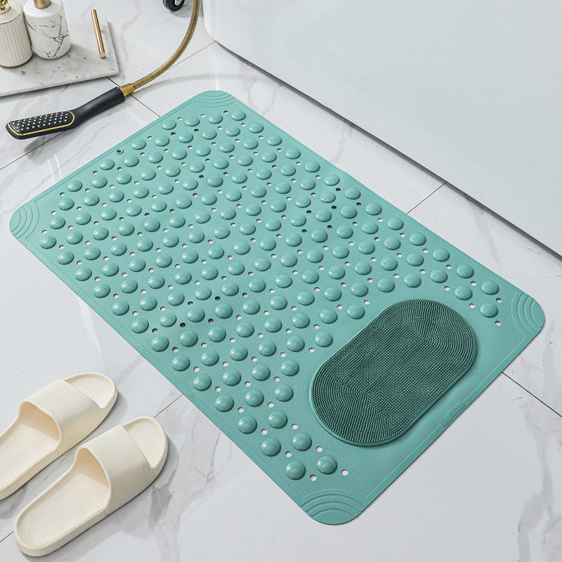 Bathroom Non Slip Massage Mat with Suction Cups and Drain Holes