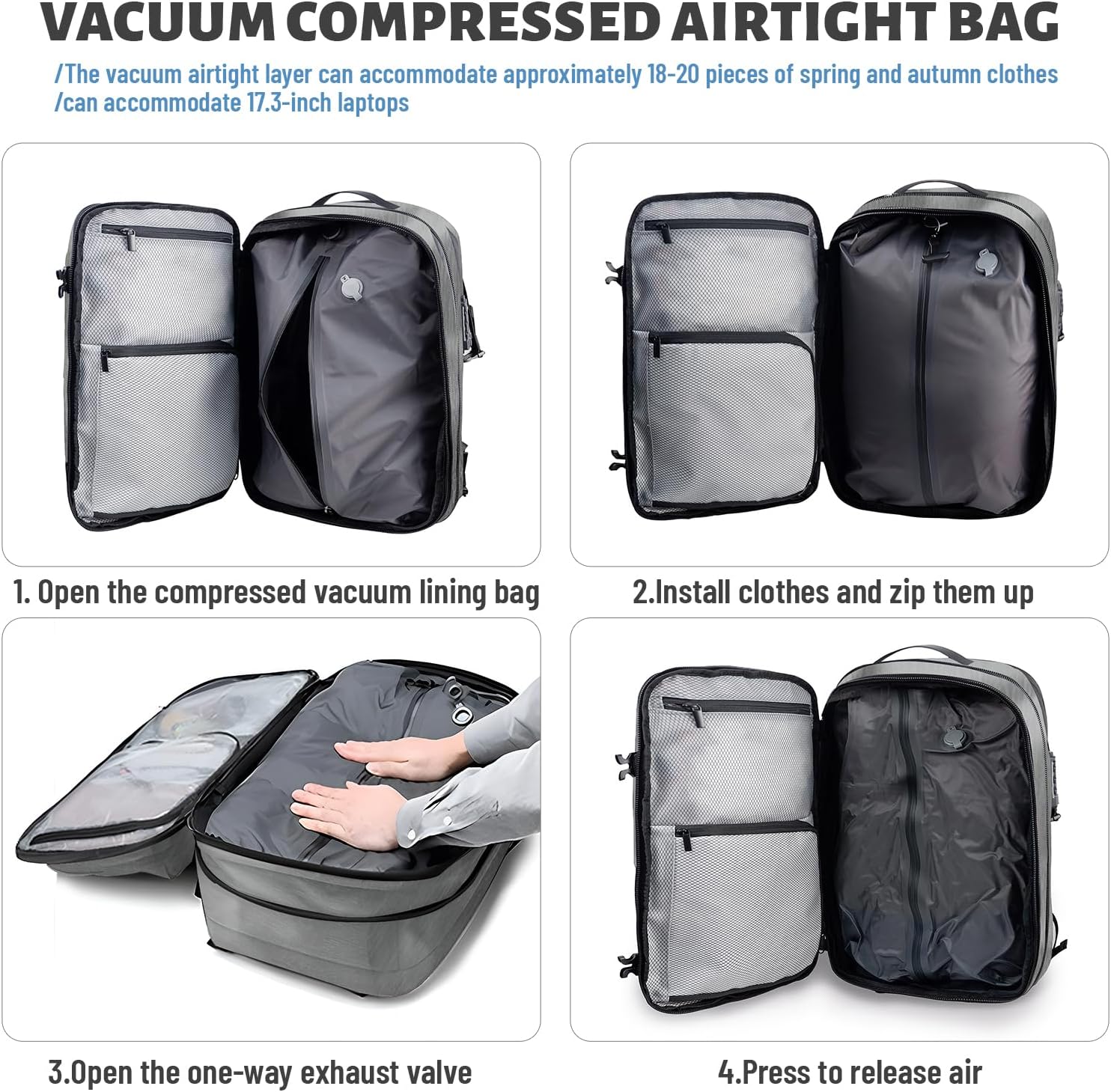 Airbag Vacuum Backpack