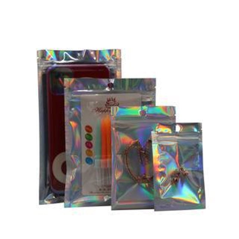 100 Pieces Minimalist Solid Color Plastic Storage Bag