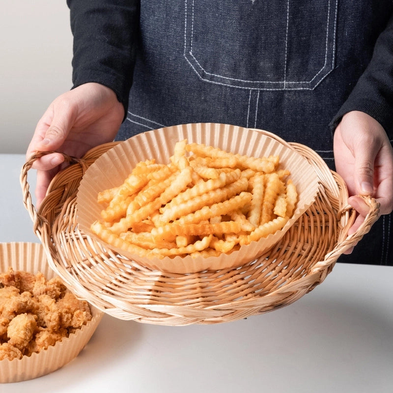 Air Fryer Special Paper Pad Non-stick Silicone Oil Paper Barbecue Household Food Silicone Oil Paper Round Paper Plate