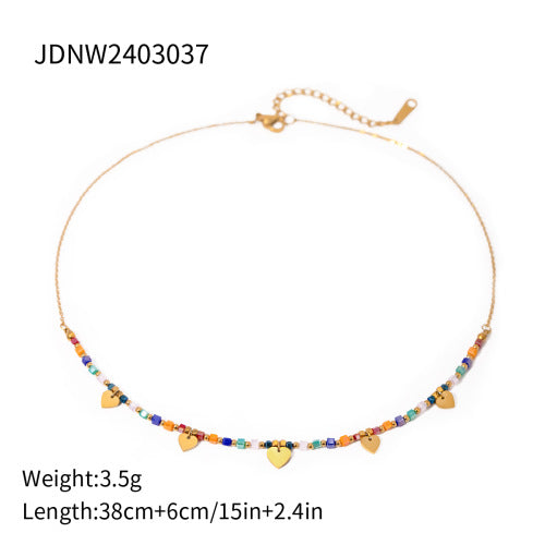 Jie Ding Titanium Steel Necklace Accessories Bohemian Clavicle Chain Holiday Stainless Steel Necklace