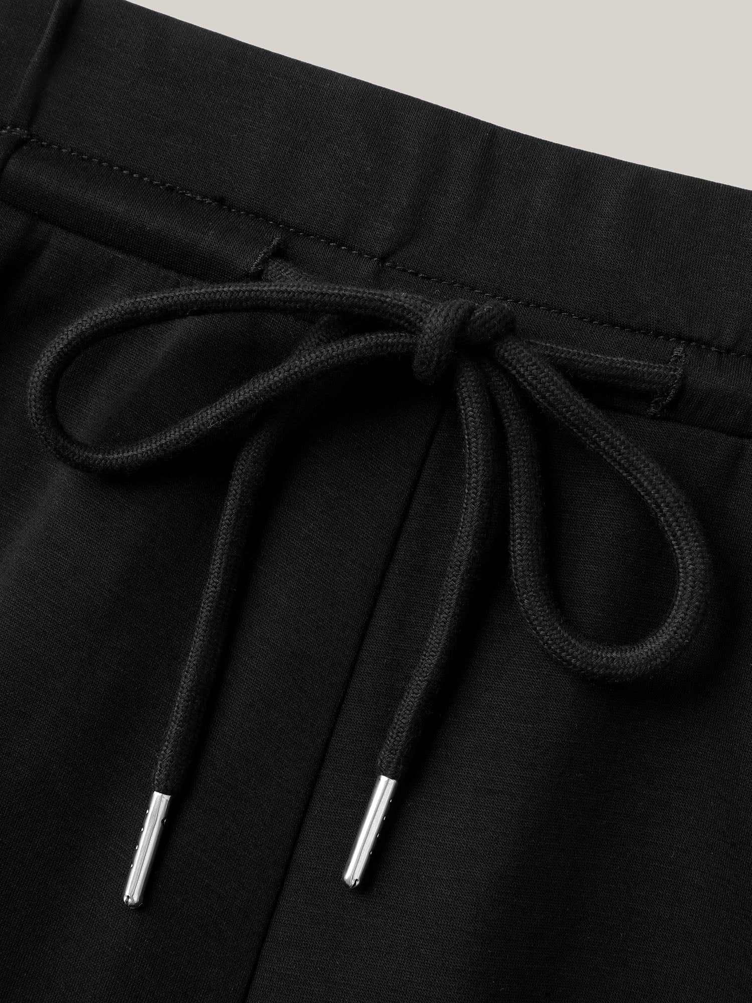 Stretchy Drawstring Wide-Leg Pants