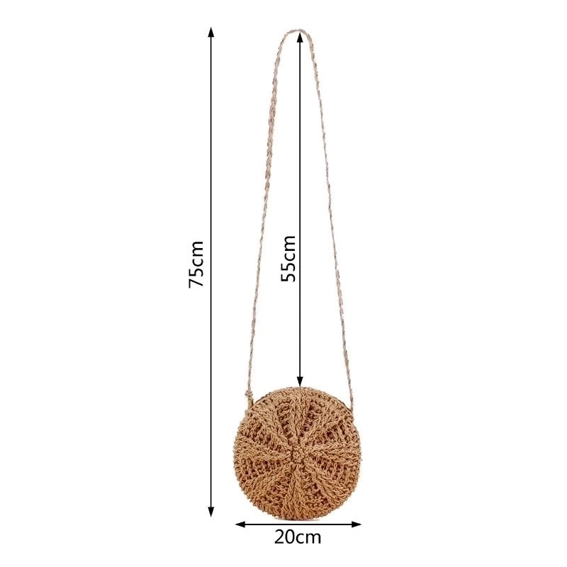 Women's Mini Spring&summer Cotton Rope Vintage Style Straw Bag