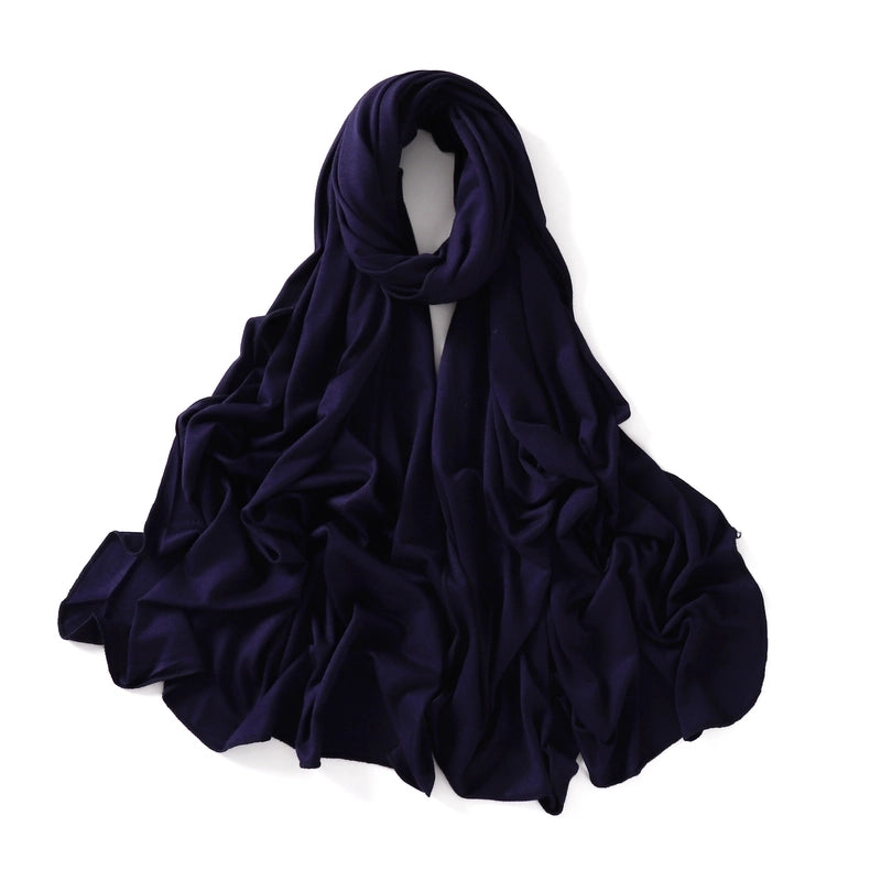 56 Color Optional Jersey Solid Color Mercerized Cotton Scarf Modal Long Scarf Jersey Cover Head Turban
