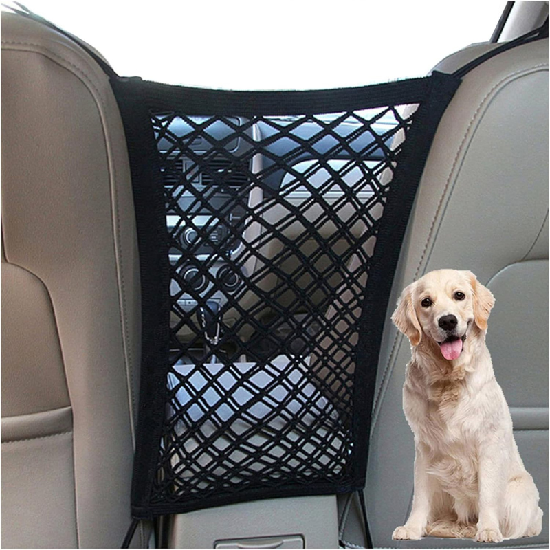 Pet Vehicle Barrier And Mesh Organizer