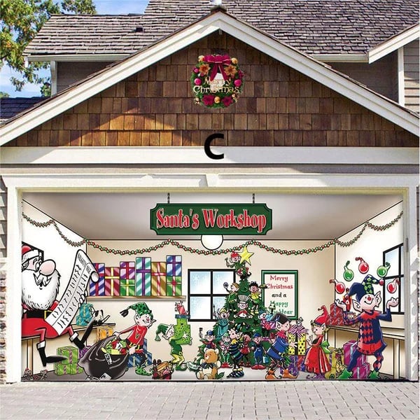 Christmas Garage Door Decoration
