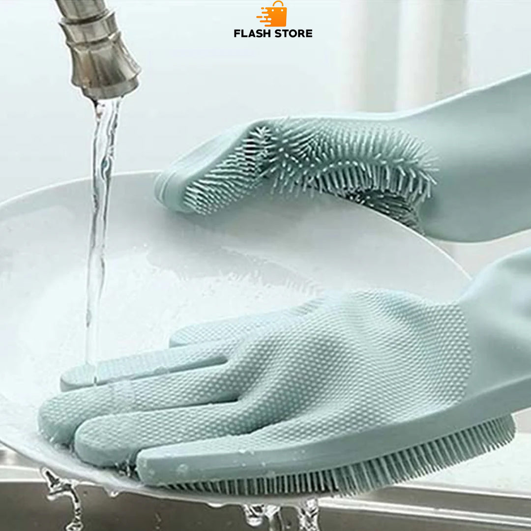 Magic Washing Gloves - Pair Of Silicone Washing Gloves