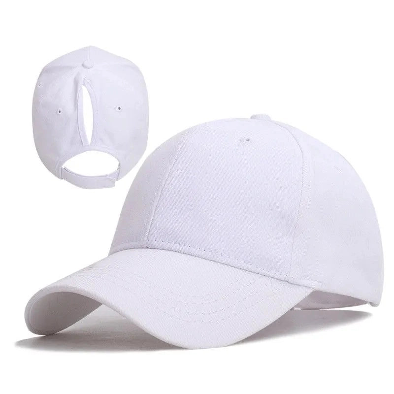 Women's Minimalist Solid Color Curved Eaves Baseball Cap