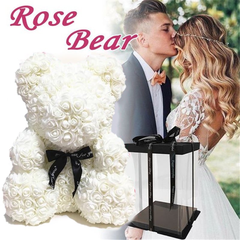 Handmade Rose Teddy Bear-Eternal Love