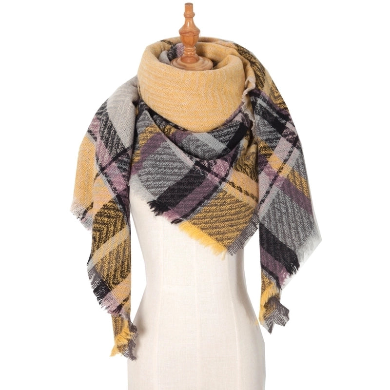 Women's Casual Lattice Polyester Scarf