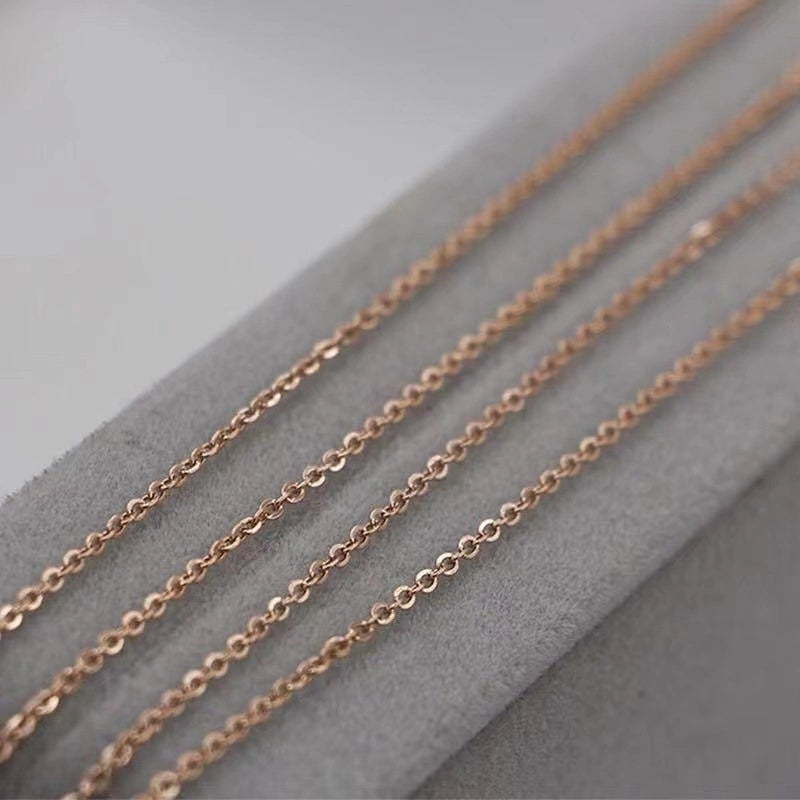 Fashion Geometric Titanium Steel Chain Necklace