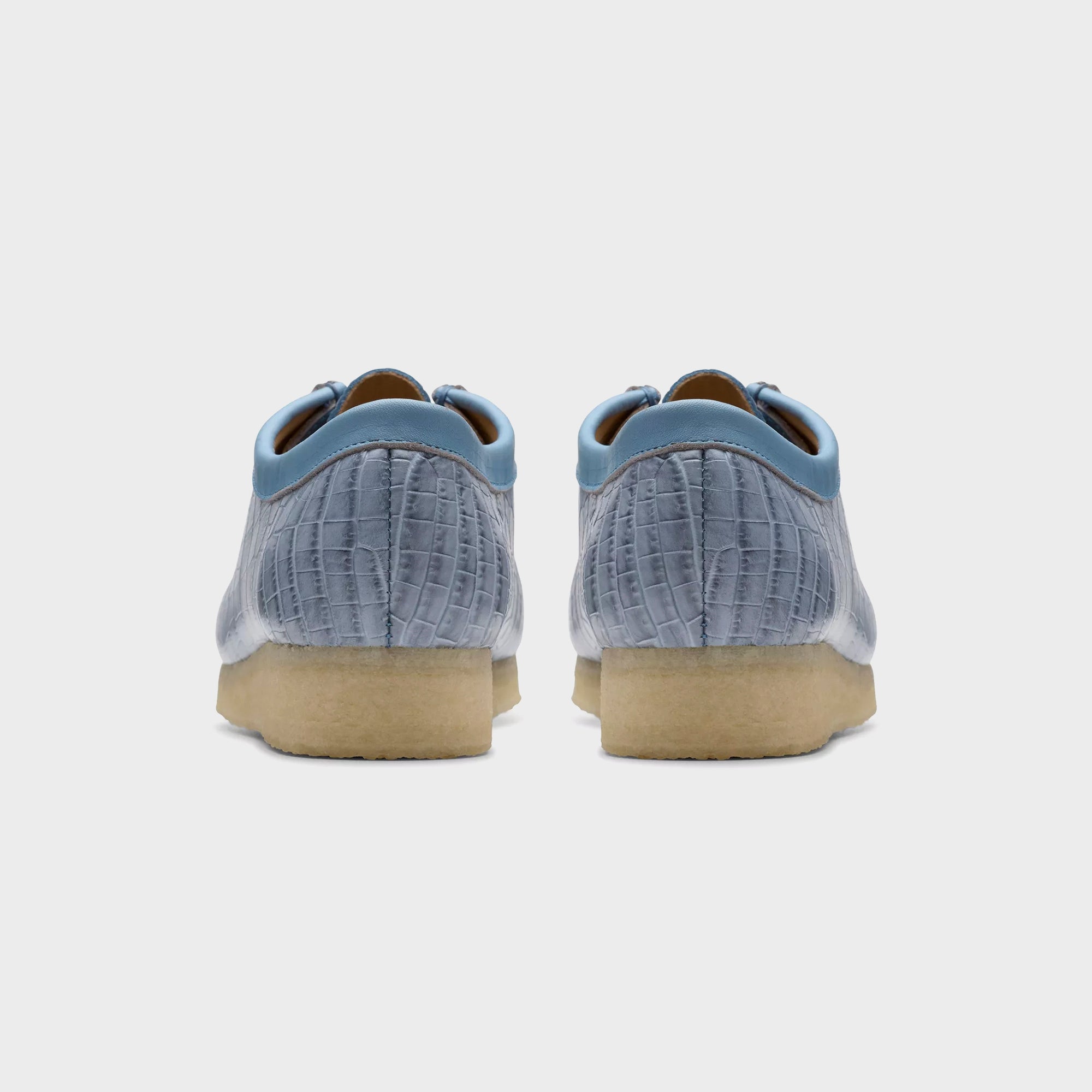 Clarks Wallabee - Powder Blue Croc