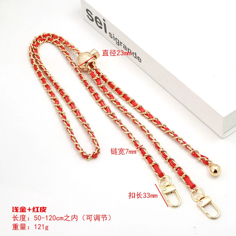 Alloy Solid Color Bag Chain Bag Straps