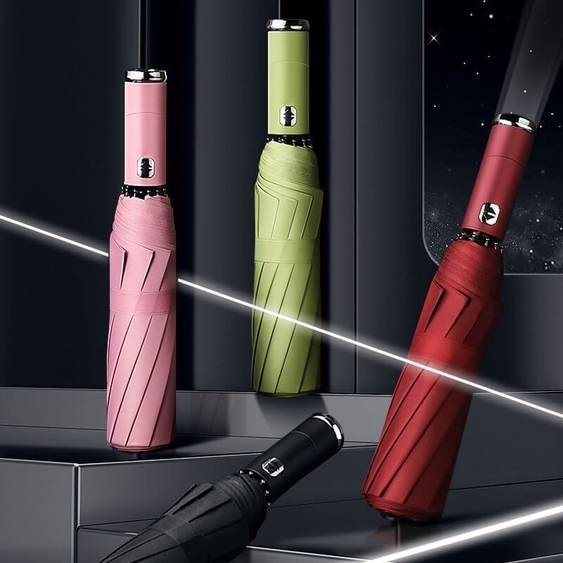 🔥Free shipping🔥Automatic Umbrella Adjustable Rotating Flashlight Umbrella🔥Hot Sale🔥