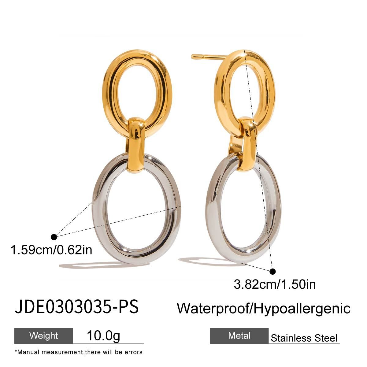 Stainless Steel Hoop Earrings Earrings Design Niche Earrings Female Titanium Steel