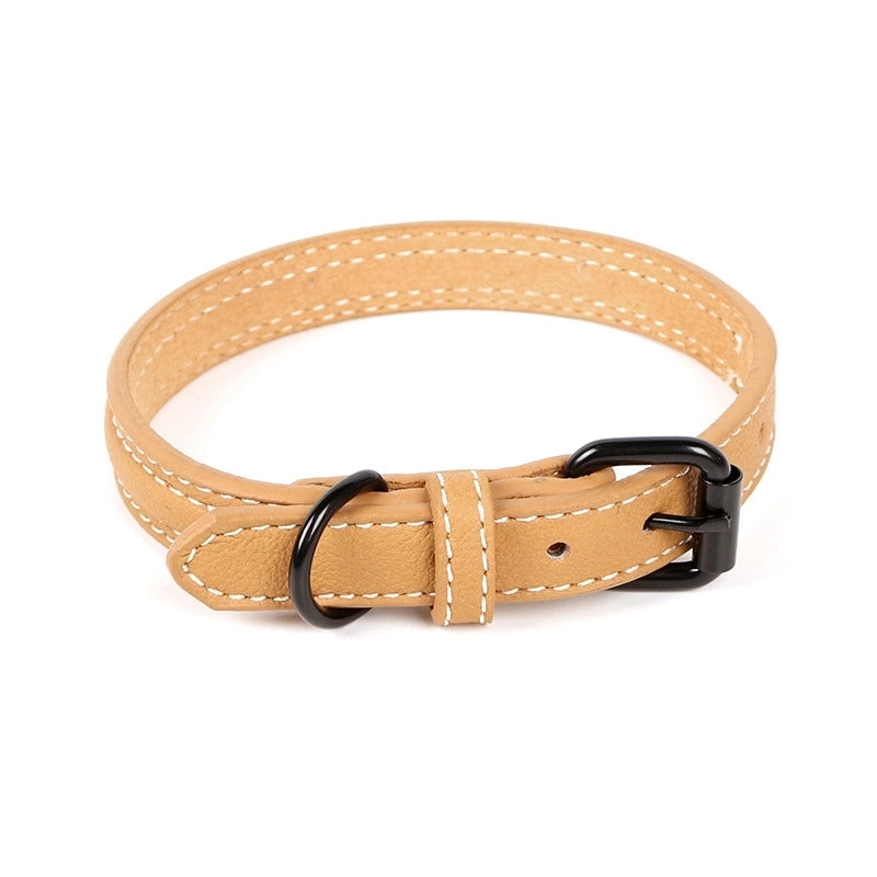 Pet Pu Leather Adjustable Collar Dog Cats Multi-size Collar Collars