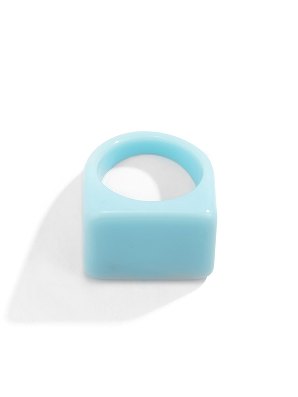 Stylish Resin 8 Colors Geometric Ring