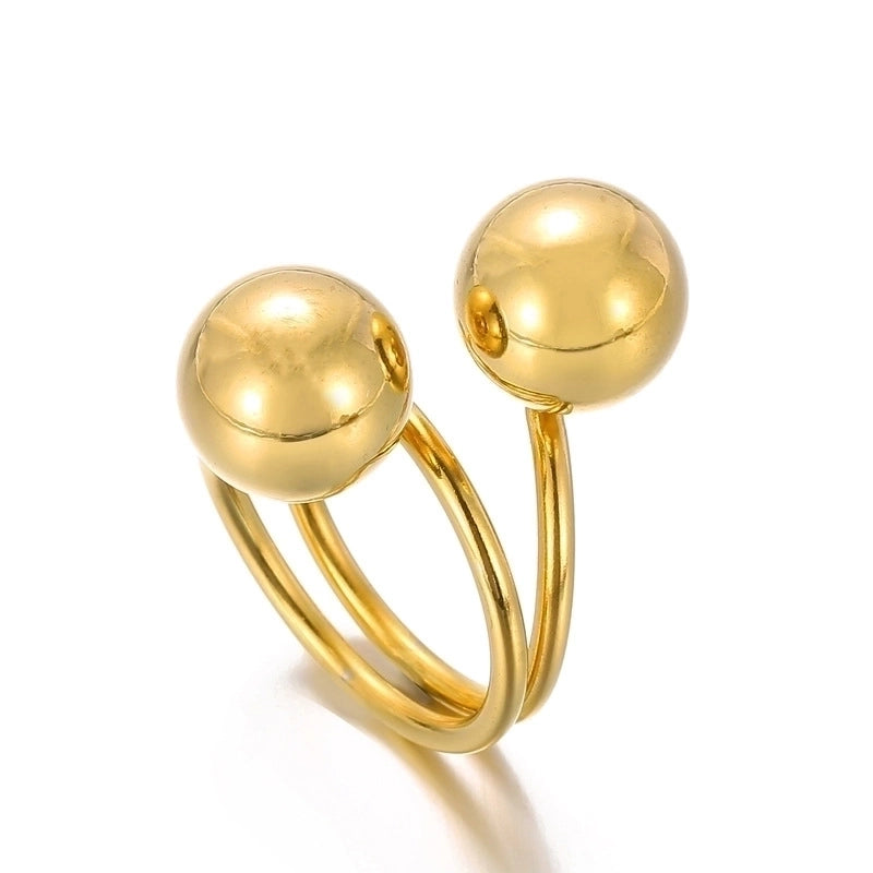 Stainless Steel 18K Gold Plated Fashion Geometric No Inlaid