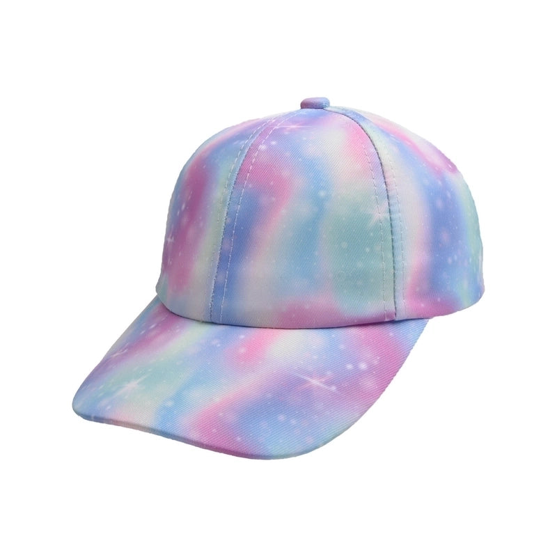 Children Unisex Basic Minimalist Gradient Color  Printing Ivy Cap