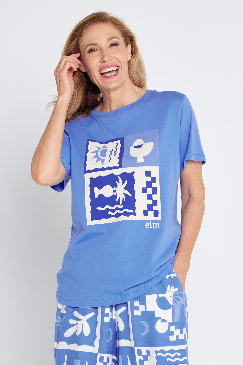 Holiday Sun Tee - Cerulean Blue