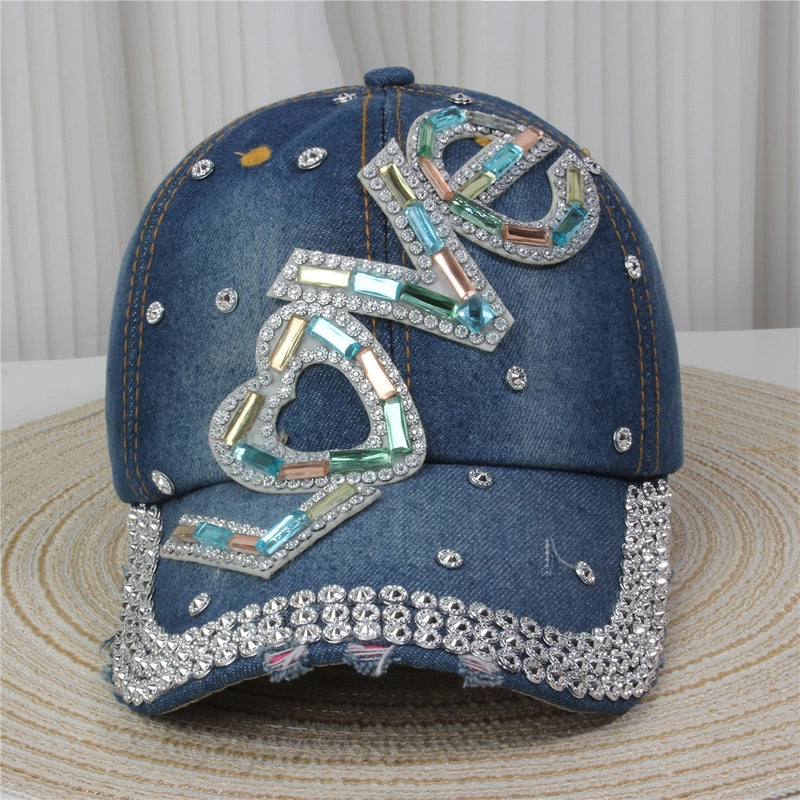 Unisex Streetwear Letter Usa Flower Curved Eaves Baseball Cap
