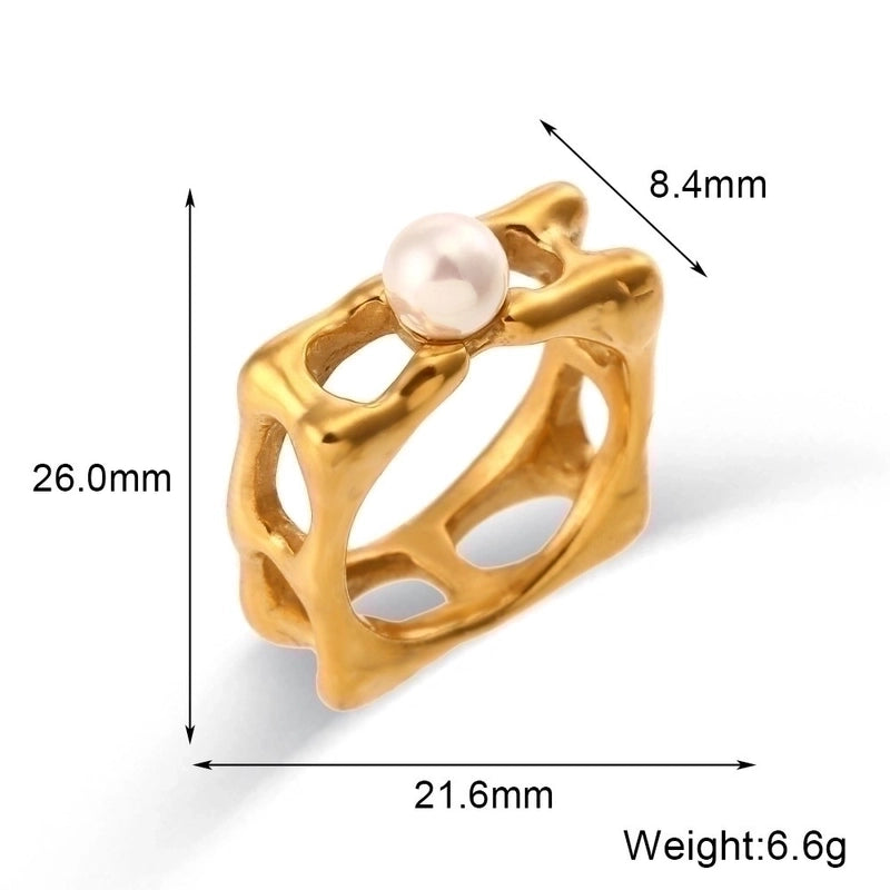 Basic Minimalist Classic Style Geometric 304 Stainless Steel 18K Gold Plated Necklace
