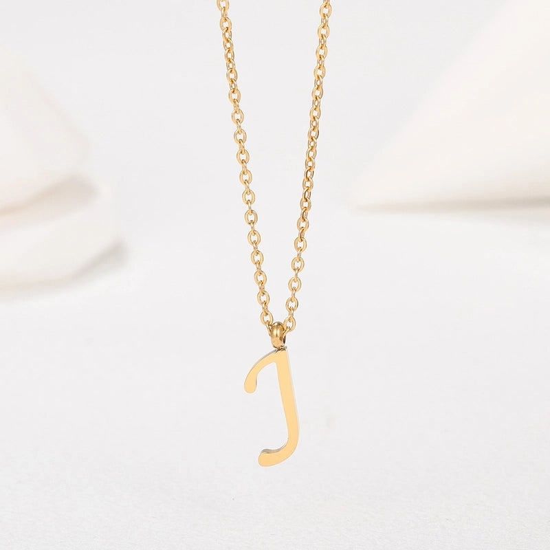 Minimalist Letter 201 Stainless Steel 18K Gold Plated Plating
