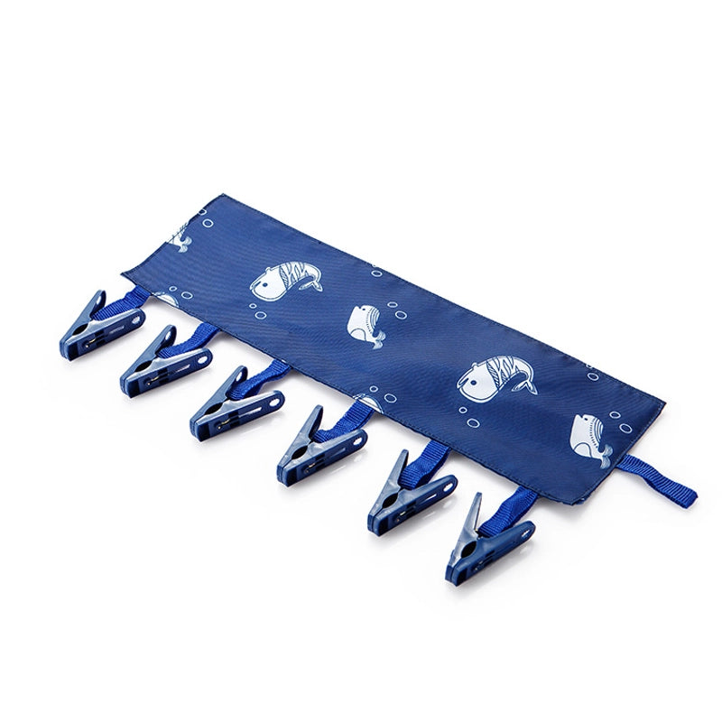 Portable Fabric Clothes Hanger Multi-functional Folding Cloth Clothes Clip Hanger Fabric Clip Drying Rack Socks Clip Inner Clothes Clip