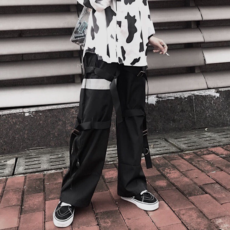 Harajuku Reflective Casual Pants KF7005