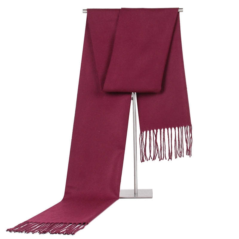 Autumn And Winter Designed New Low Price Simple Color Men's Scarf Cashmere Tassel Scarf Gift