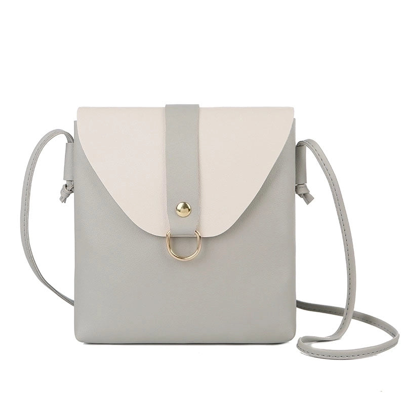 3 Pieces Women's Medium Pu Leather Solid Color Basic Square Flip Cover Crossbody Bag