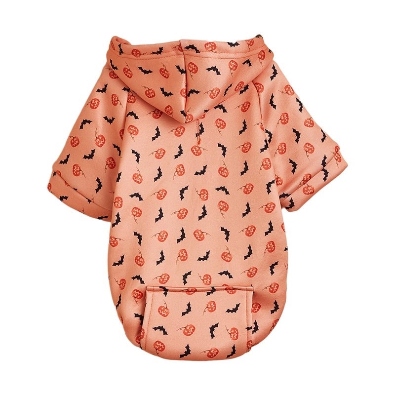 Funny Polyester Halloween Pumpkin Moon Spider Web Pet Clothing