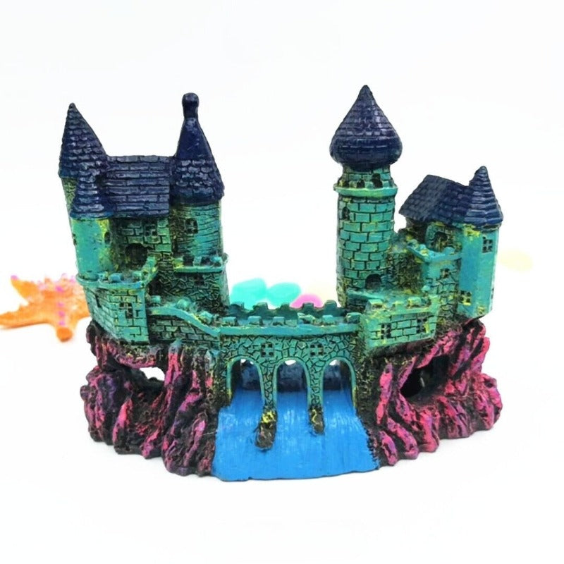 Ancient Castle Resin Ornament For Aquarium