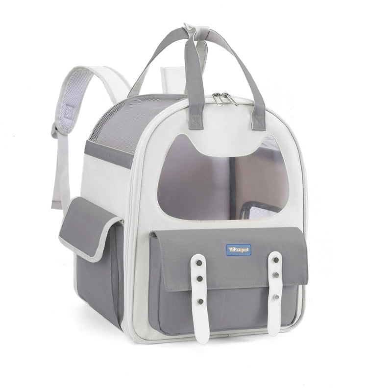 Portable Breathable Cat Bag Oxford Cloth Scratch Resistant Pet Bag Outgoing Pet Backpack Folding Spot