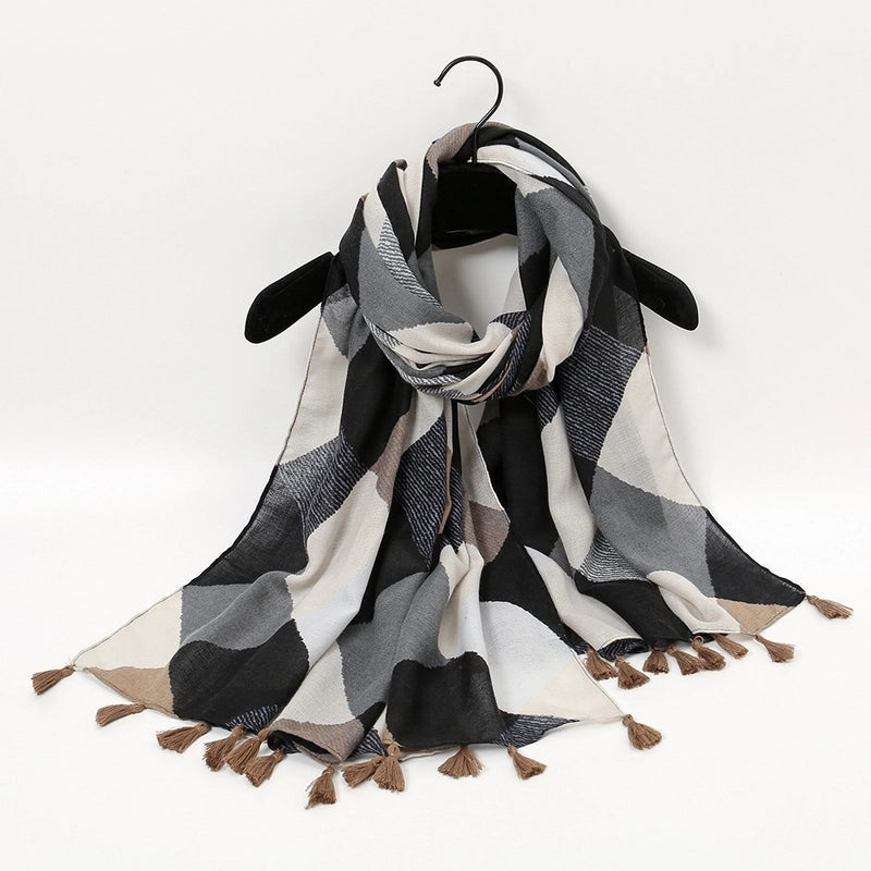 Unisex Vacation Sweet Geometric Polyester Scarf
