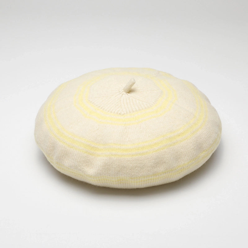 Women's Cute Stripe Beret Hat