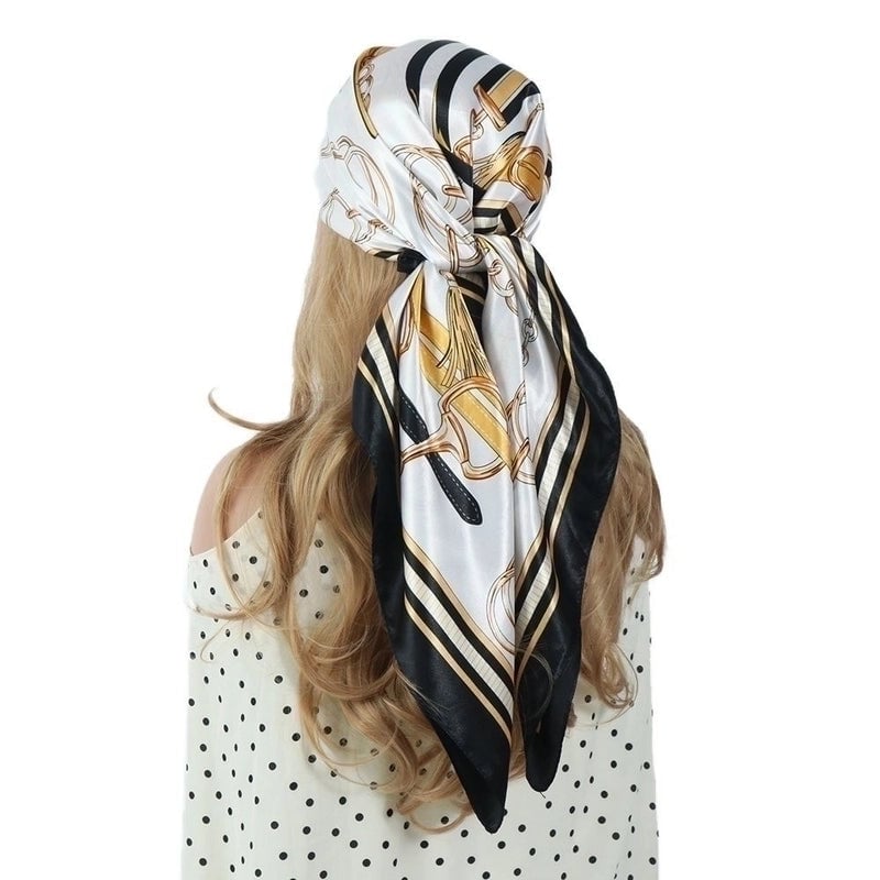 Women's Retro Printing Satin Printing Scarves & Gloves