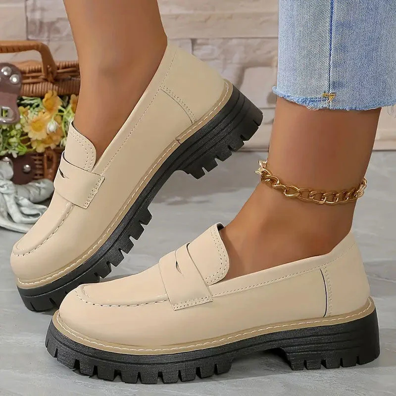 💥Hot Sales-49% OFF🌿Women's Comfortable Chunky Slip On Platform Loafers