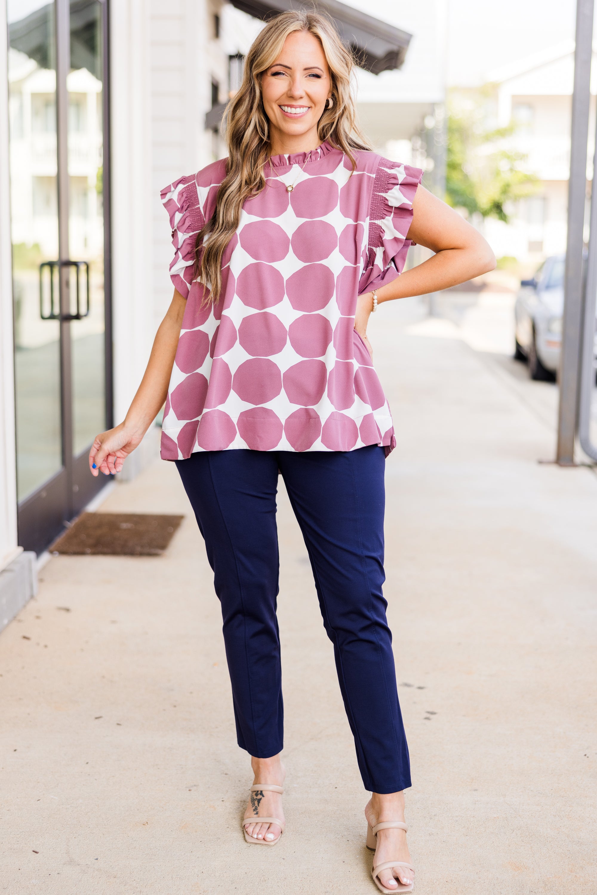 One Last Game Top. Dark Mauve