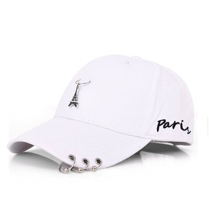 Hat Women's Korean Style Personality Chain Iron Ring Cap Student Children's Baseball Cap Spring And Summer Parent-Child Sunshade