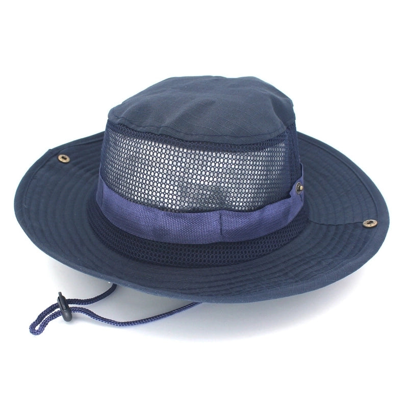 Adults Casual Solid Color Camouflage Flat Eaves Bucket Hat