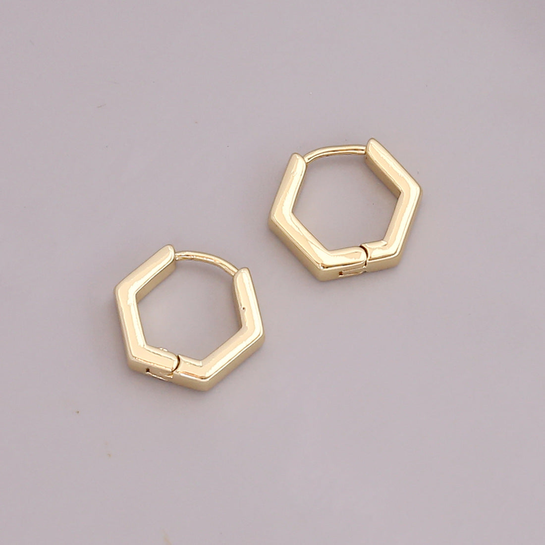 Unisex Metal Star Heart Metal Electroplating Earrings