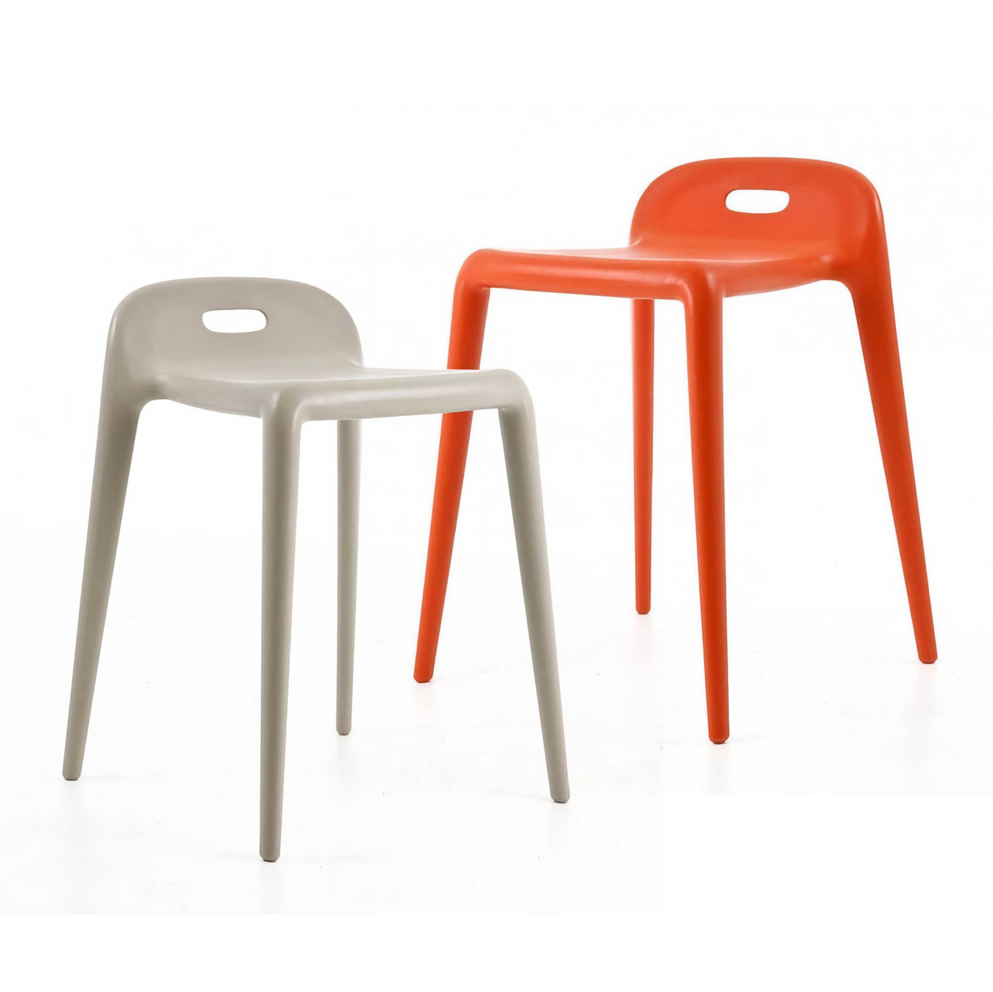 Magis Yuyu stool set. Beige & Orange