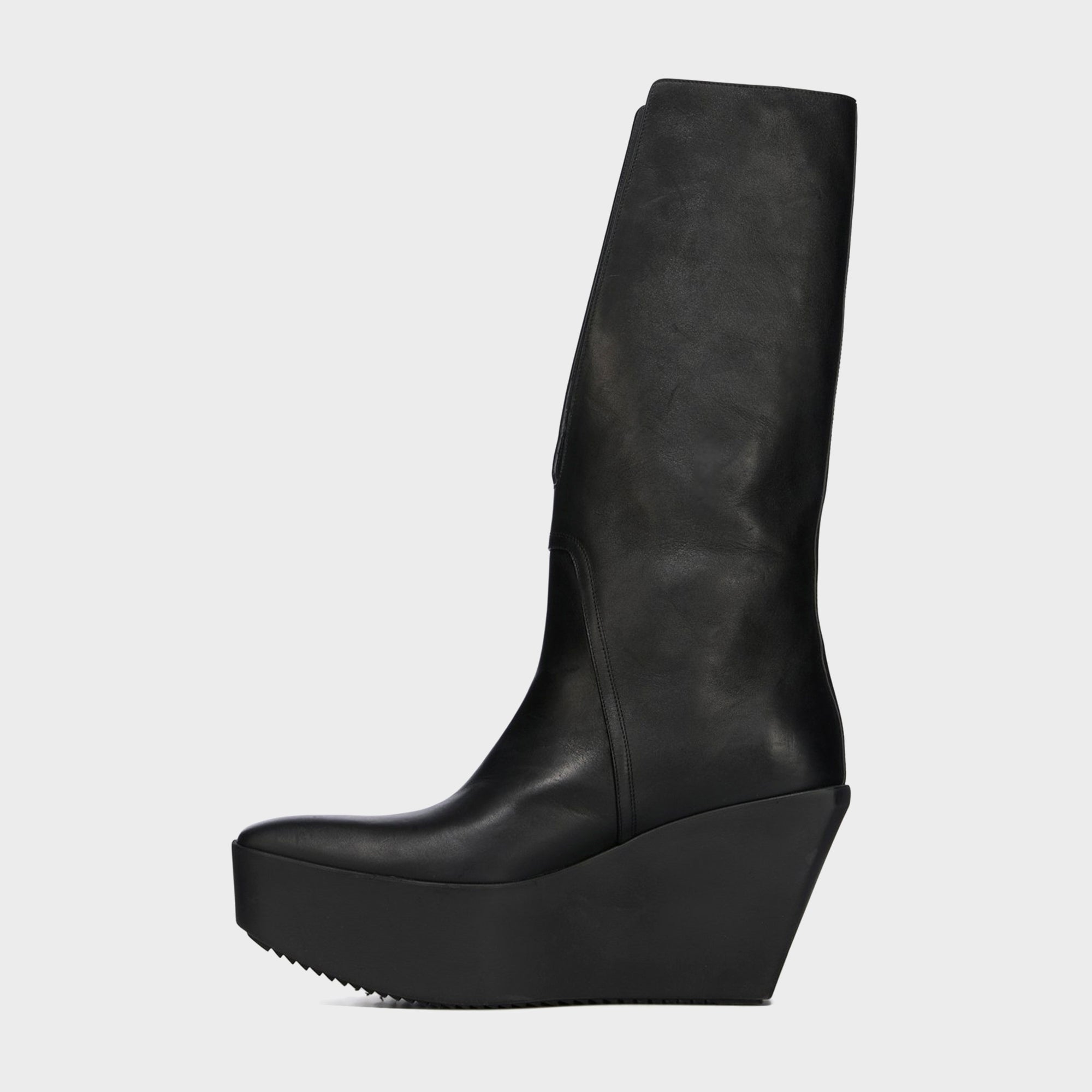 Rick Owens Bauhaus Ballast Pull on Stivali - Pelle Black