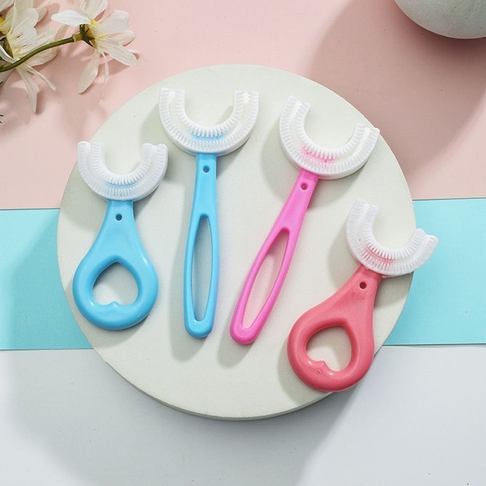 (🌈2022 Summer Hot Sale - Special Offer Now) All Rounded Children U-Shape Toothbrush