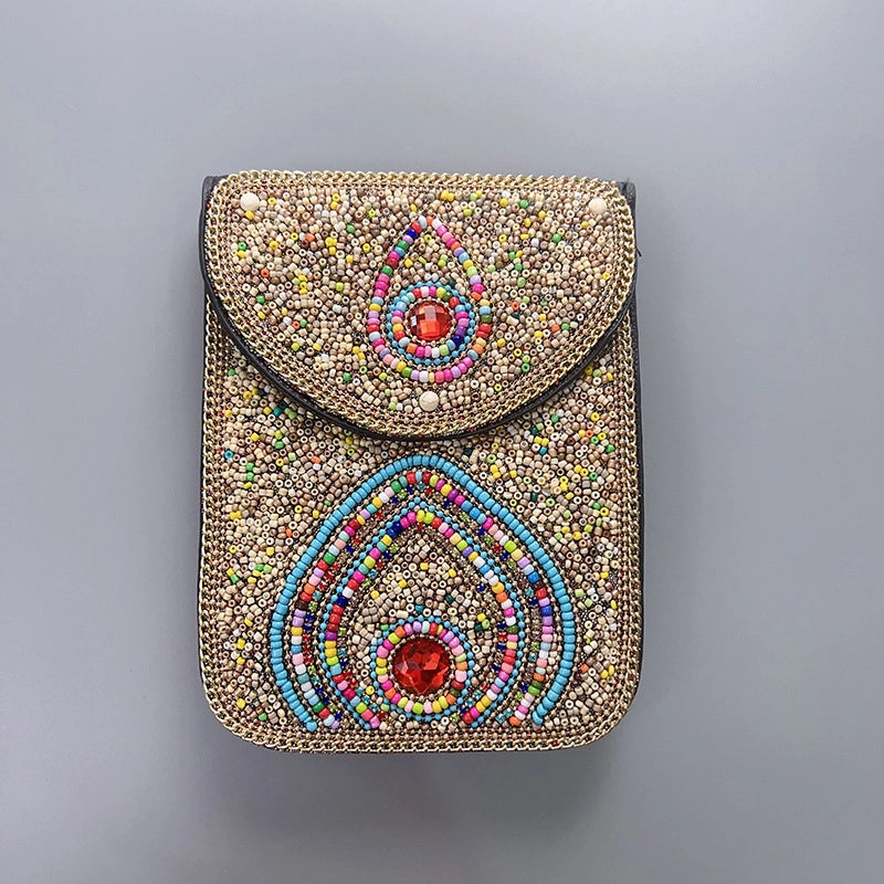 Women's Pu Leather Flower Vintage Style Classic Style Square Magnetic Buckle Phone Wallets